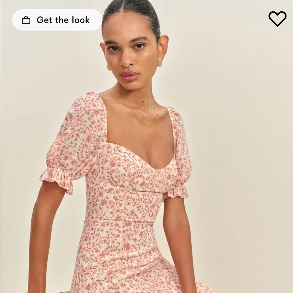 Reformation Gloria Dress Pink - Size 4